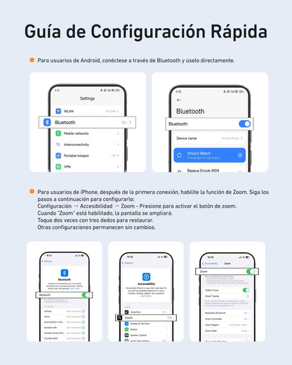 AuroTELESIN Fun Shot Handle Grip Movil + TELESIN C03 Magnético Selfie Luz (Plata) Conjunto, Compatible con iPhone/Android, para Selfies/Fotografía/Zoom Llamadas