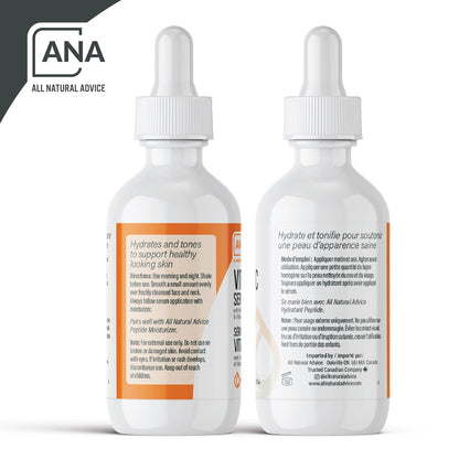 AuroraSt Natural Advice Vitamin C Serum 30mL | 20% Vitamin C Face Serum Solution with Organic Botanicals, Hyaluronic Acid & Vitamin E | UV-Shielding Glass Bottle with Dropper | Canadian Skin Care